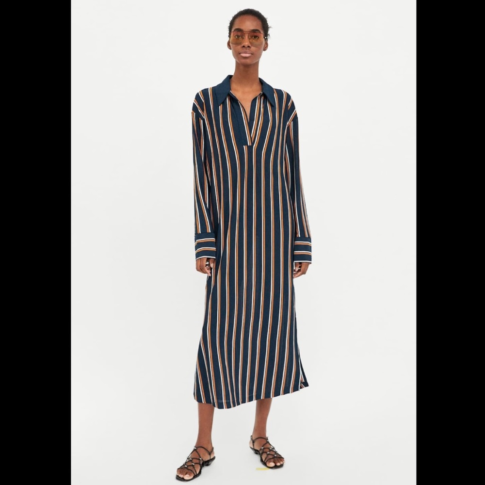 Stripped dress Zara